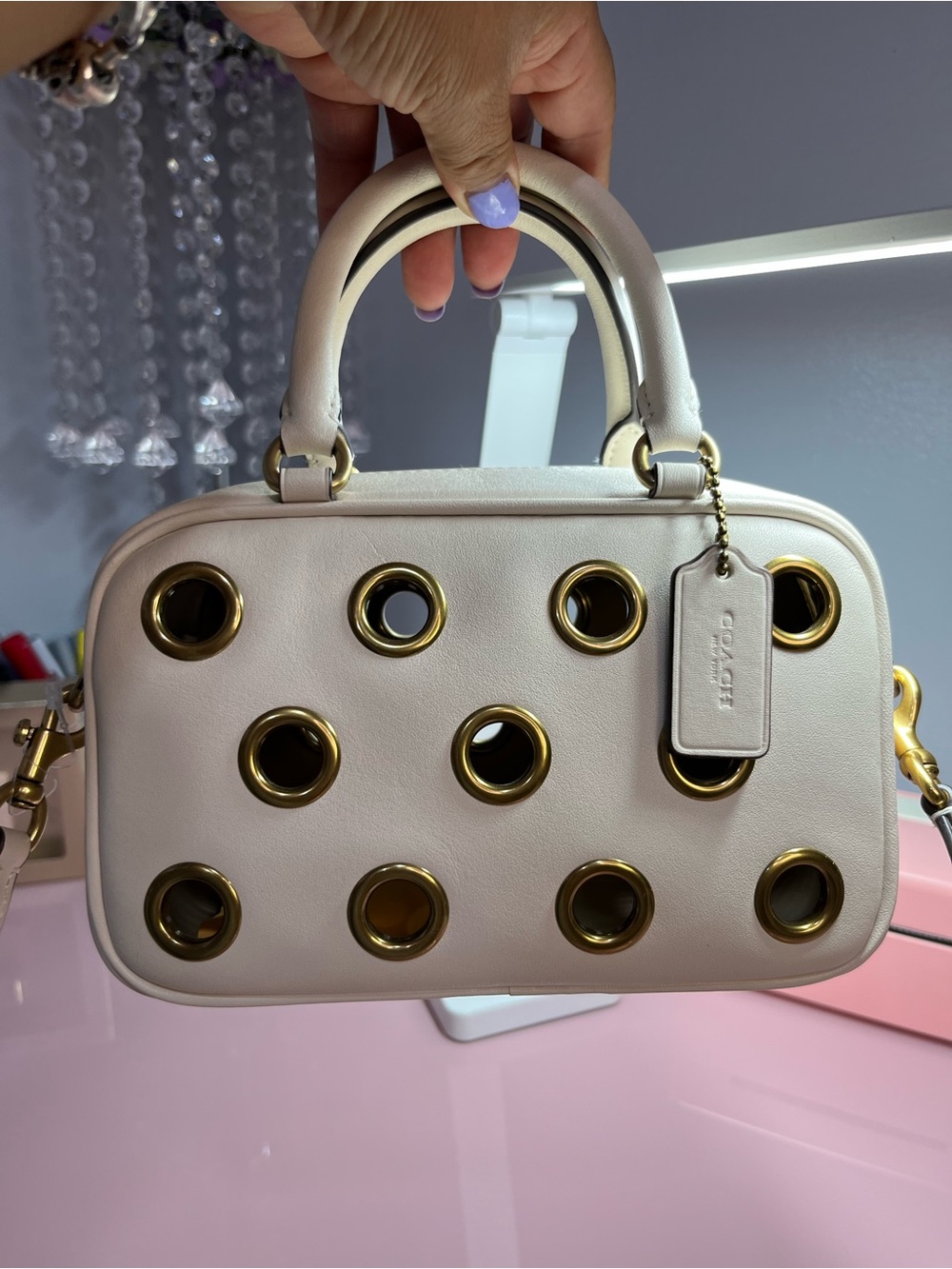 NWT Coach Satchel CB GRMTS Crossbody CY747 B4/chalk